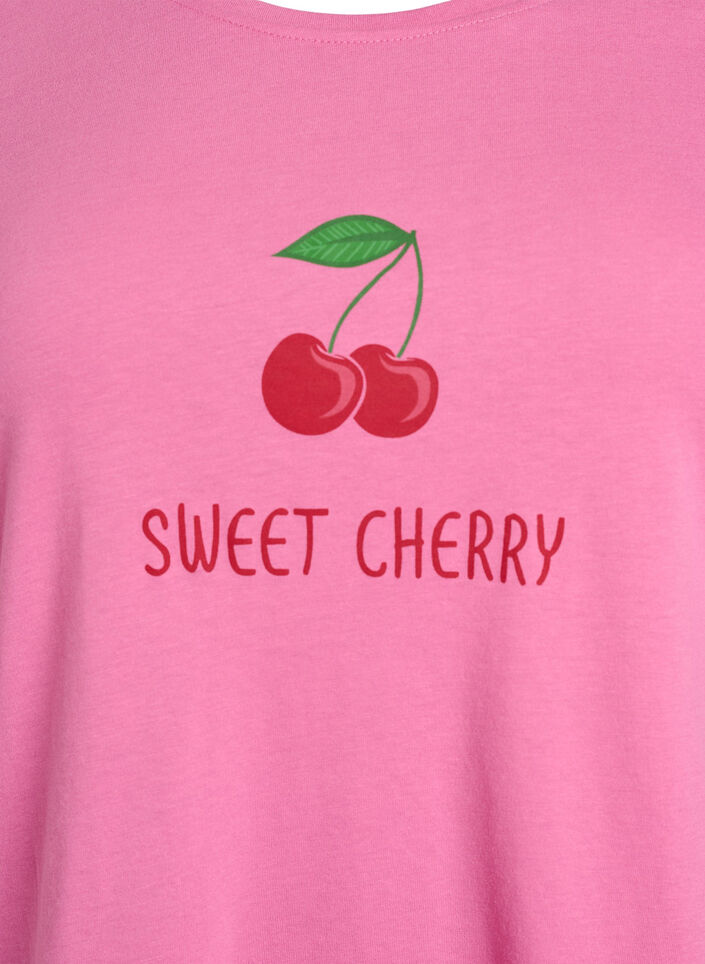 T-shirt imprim&eacute;, Rose, Packshot image number 2