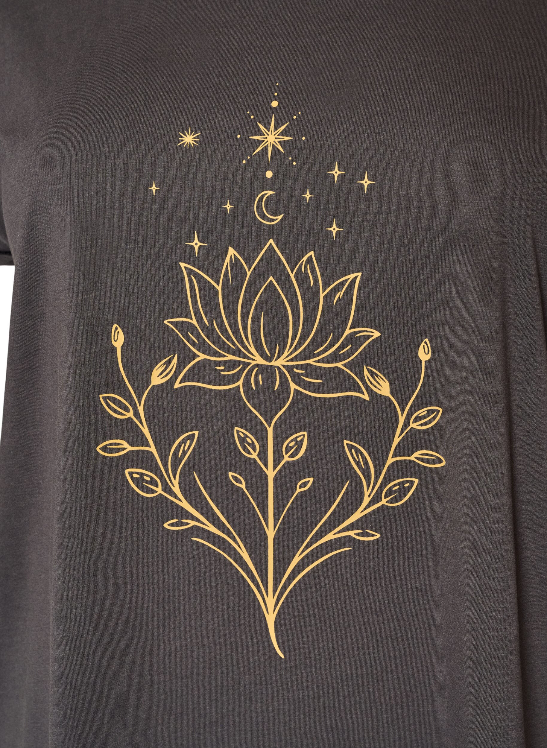 ZizziT-shirt avec imprim&eacute; d&eacute;coratif sur le devant, Gris anthracite, Packshot image number 2