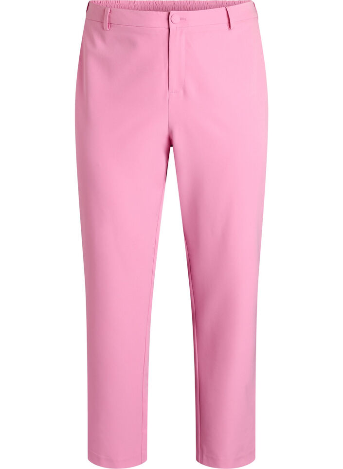 Broek met zakken en rechte pijpen, Roze, Packshot image number 0