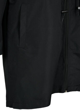 FLASH - Parka imperméable avec capuche, Black, Packshot image number 3