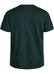 Basic katoenen T-shirt met ronde hals, Groen, Packshot image number 1