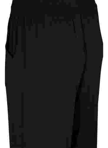 Pantalon de sport en viscose avec poches, Black, Packshot image number 3