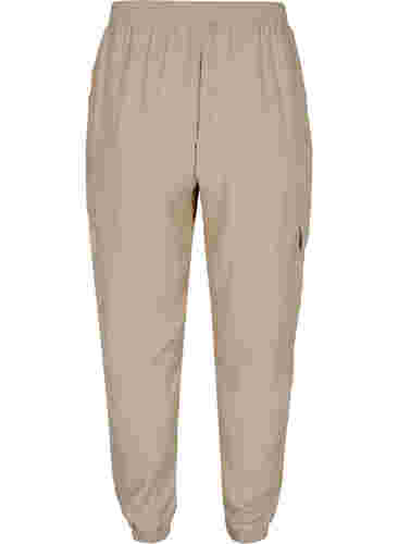 Pantalon ample en viscose avec grandes poches, Oxford Tan, Packshot image number 1
