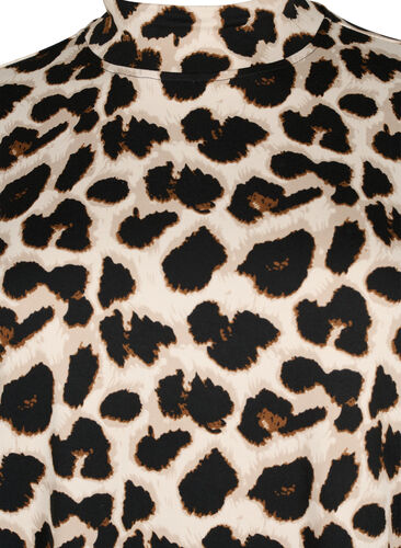 FLASH - Blouse à manches longues avec col roulé, Leopard AOP, Packshot image number 2