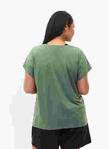T-shirt d'entraînement à manches courtes avec impression, Laurel W. w. Print, Model image number 1