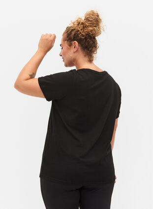 Sport-T-shirt met print, Black Don't Quit , Model image number 1