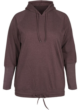 Sweatshirt met verstelbare onderkant, Fudge Mel. , Packshot image number 0