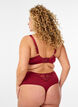 Soutien-gorge avec dentelle brod&eacute;e et bonnets moul&eacute;s, Bordeaux fonc&eacute;, Model image number 2