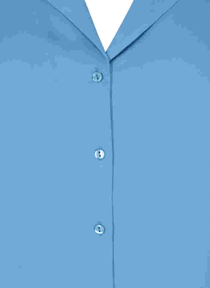 Chemise à col en V avec smock, Captains Blue, Packshot image number 2