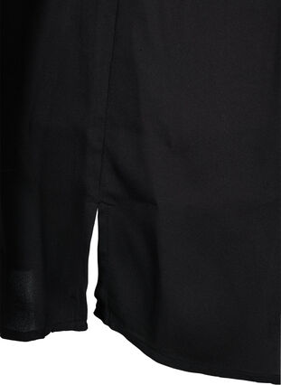 Lang shirt met parel details, Black, Packshot image number 3