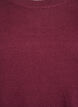 Gebreide blouse met ronde hals, Rood, Packshot image number 2