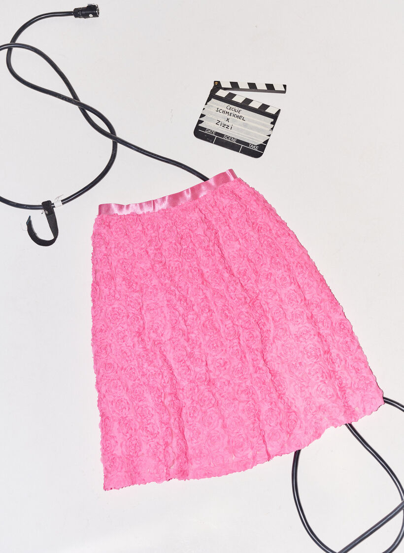 Midi-rok met 3D-bloemen, Dianthus, Image image number 0