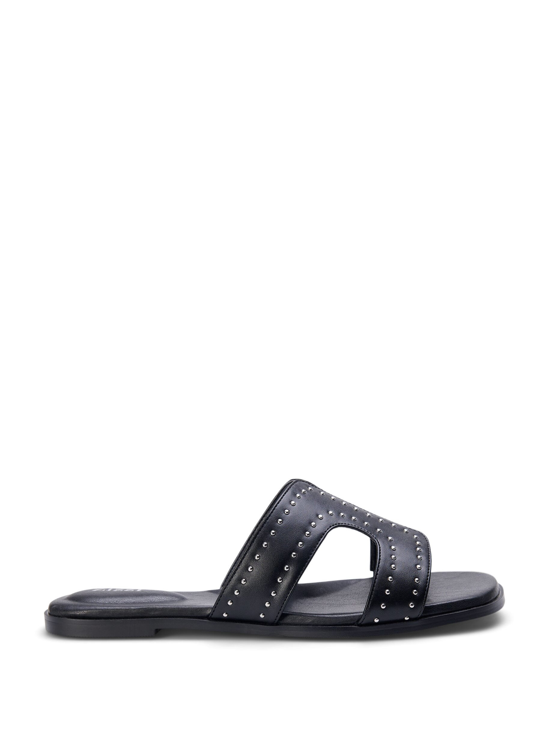 ZizziPlatte sandalen met studs, Zwart, Packshot image number 0