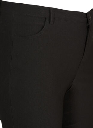 Regular fit broek met hoge taille, Black, Packshot image number 2