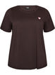 T-shirt met print, Bruin, Packshot image number 0