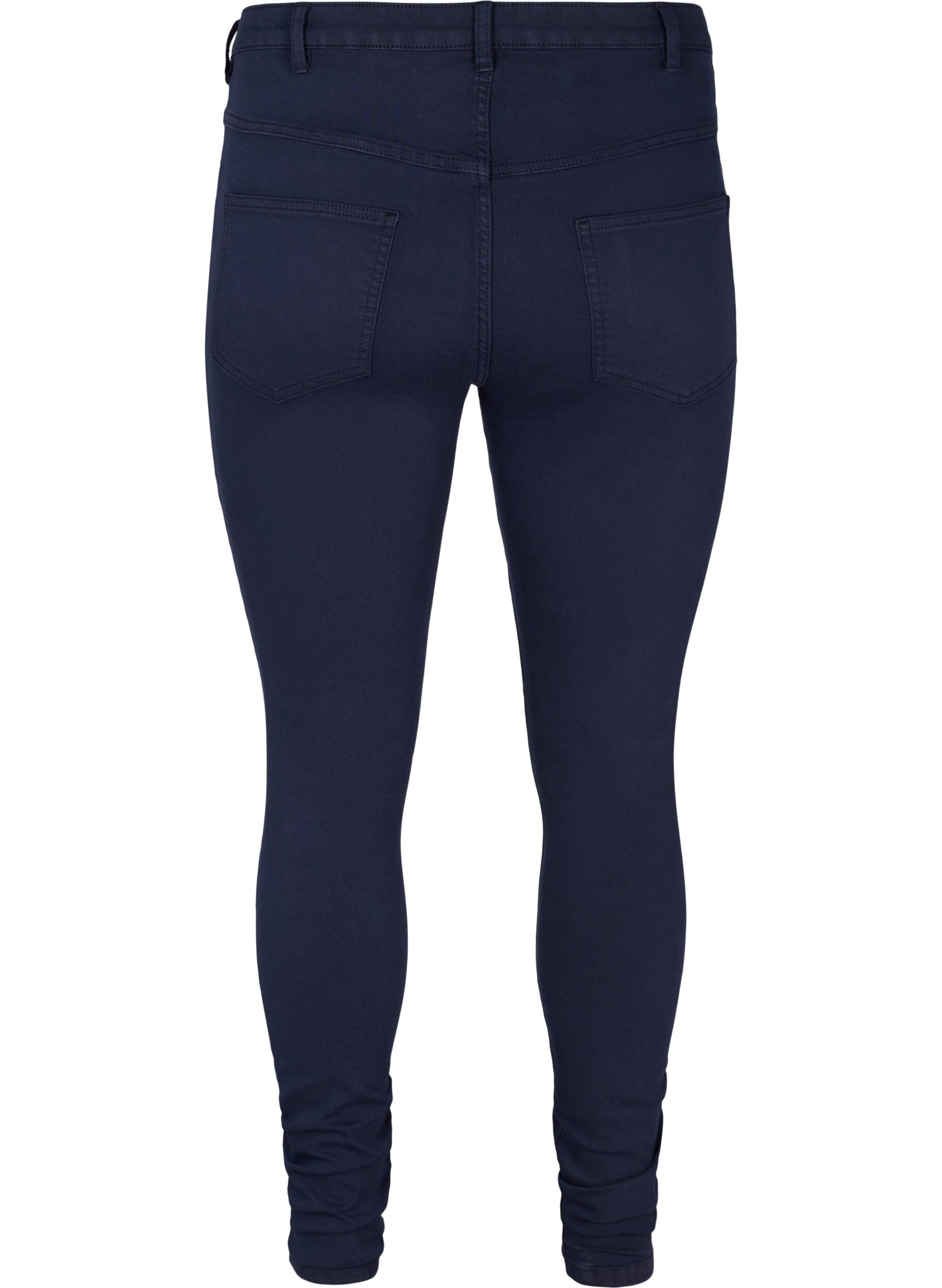 ZizziSuper slim Amy jeans met hoge taille, Night Sky, Packshot image number 1
