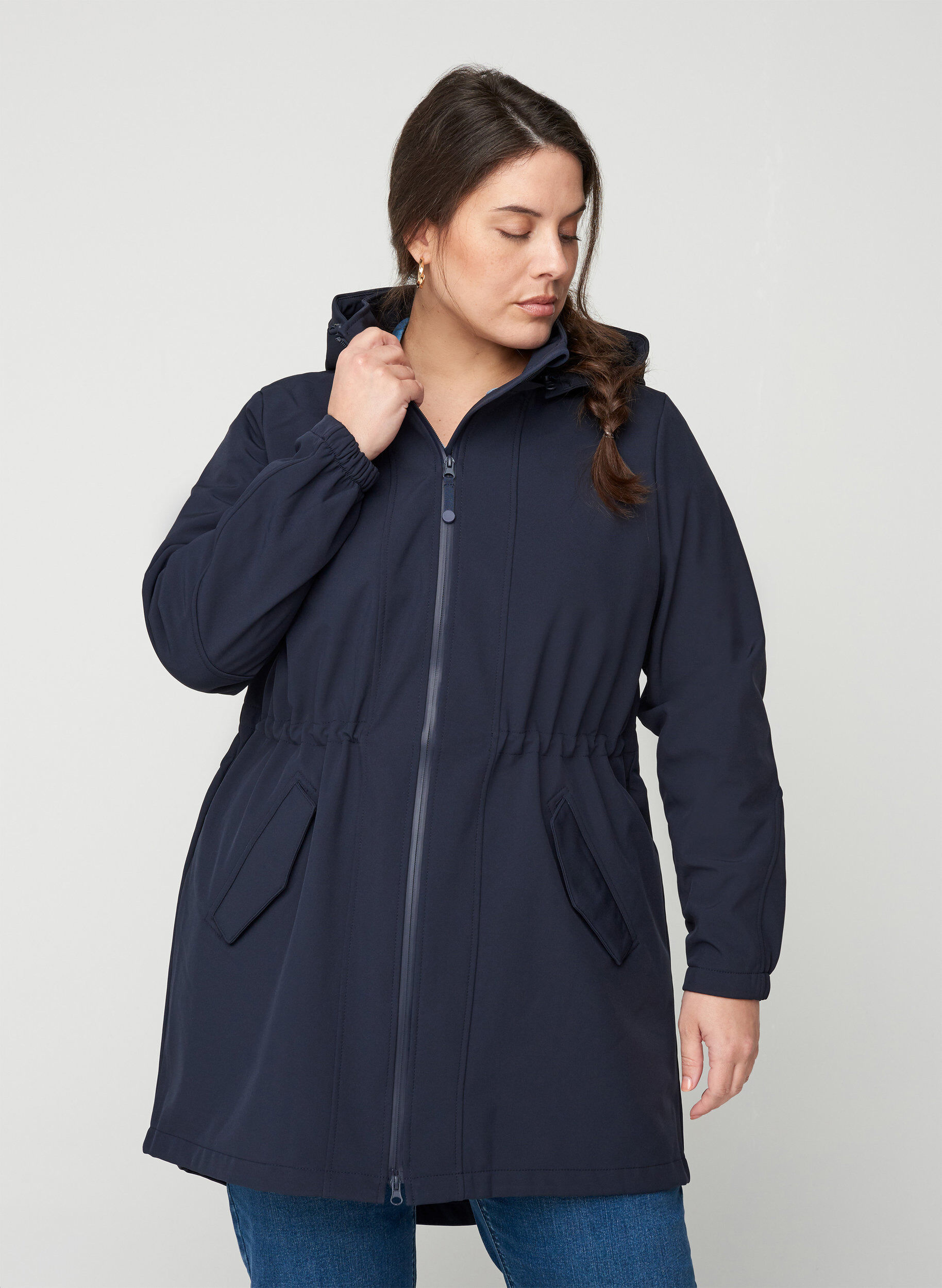 Zizzi Veste Softshell, Night Sky solid, Model image number 0