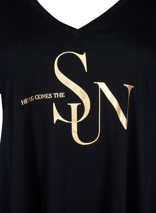 T-shirt en coton à manches courtes, Black W. Sun, Packshot image number 2