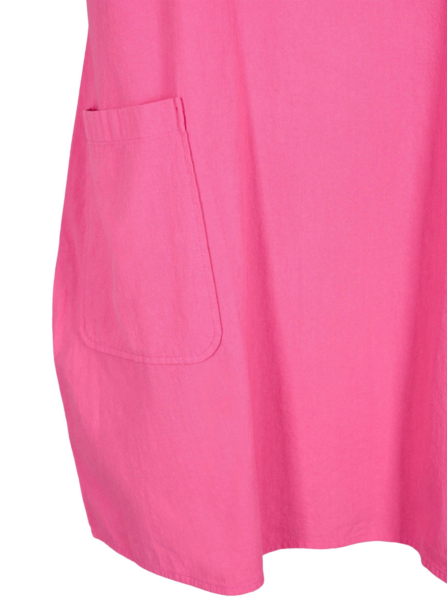 ZizziFLASH - Tuniek met korte mouwen in katoen, Raspberry Rose, Packshot image number 3