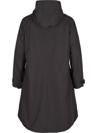 Veste imperméable avec capuche amovible, Black, Packshot image number 1