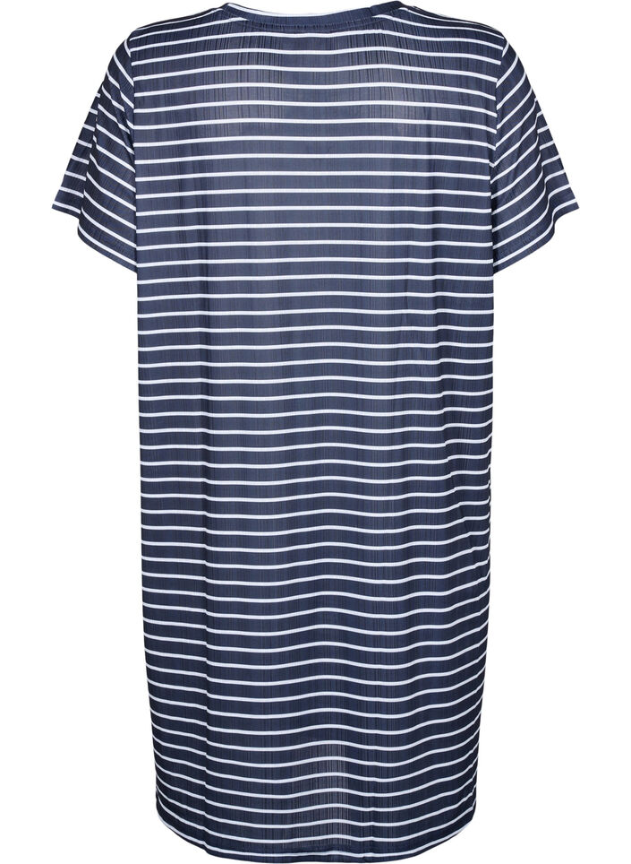 FLASH - Gestreepte jurk met korte mouwen, Night S. W. Stripe, Packshot image number 1