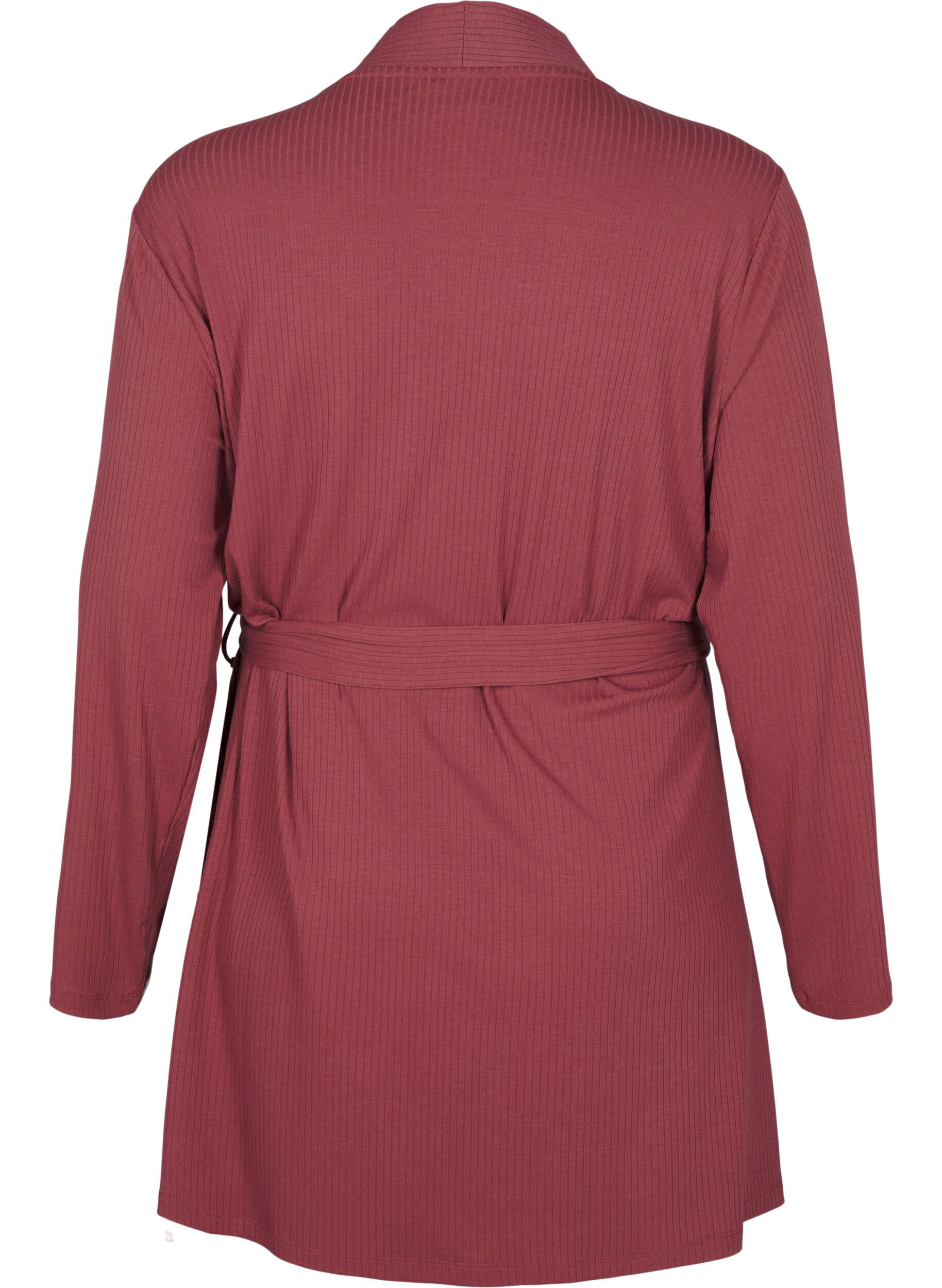 Zizzi Robe de chambre avec ceinture &agrave; nouer, Rose Brown, Packshot image number 1