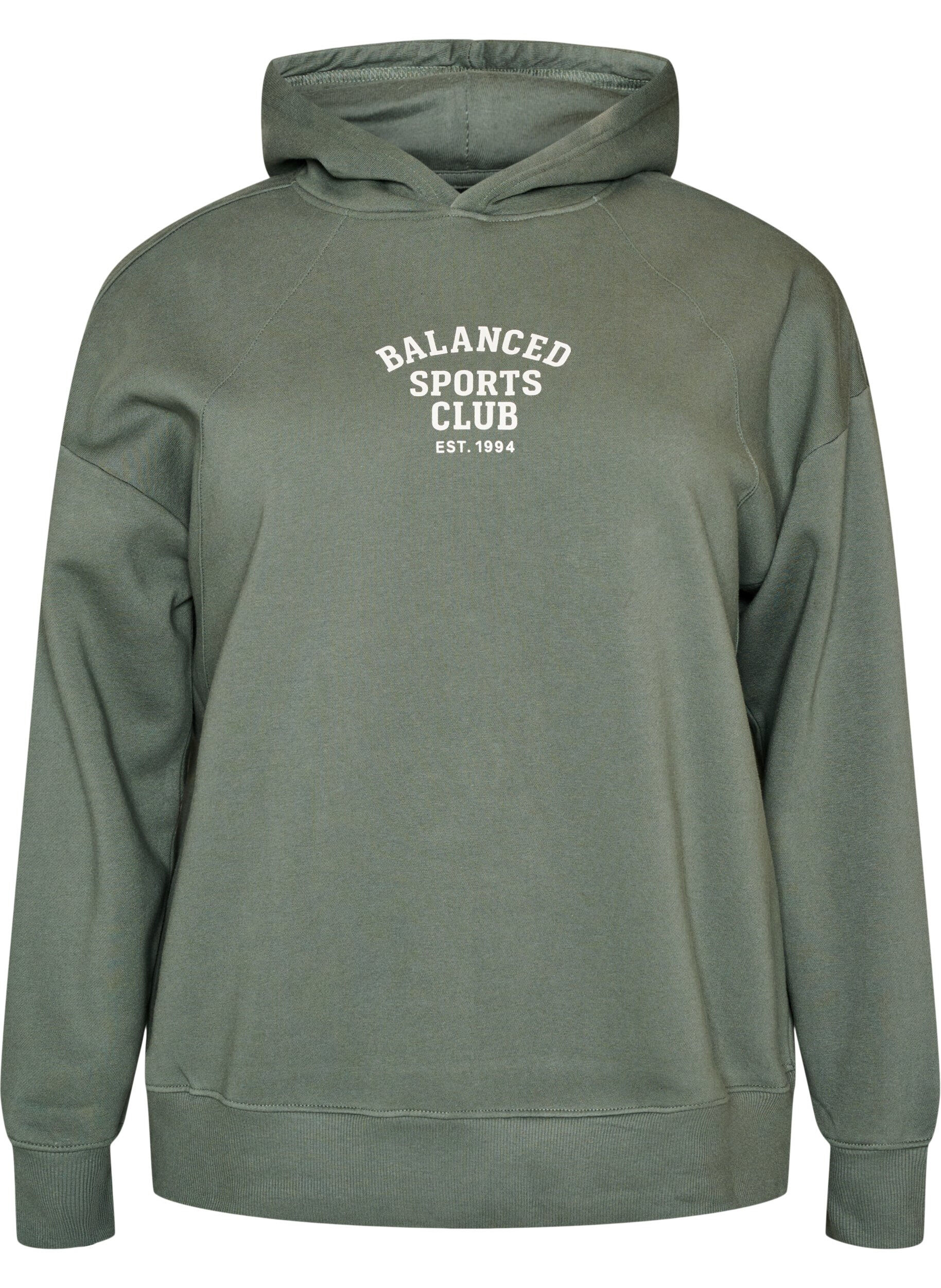 Hoodie met borstprint