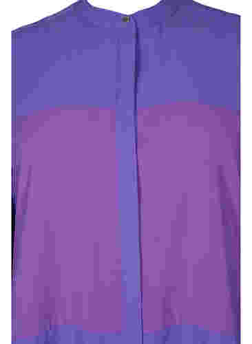 Chemise longue avec color-block, Purple Block, Packshot image number 2