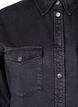 Denim shirt met borstzakken, Zwart, Packshot image number 2