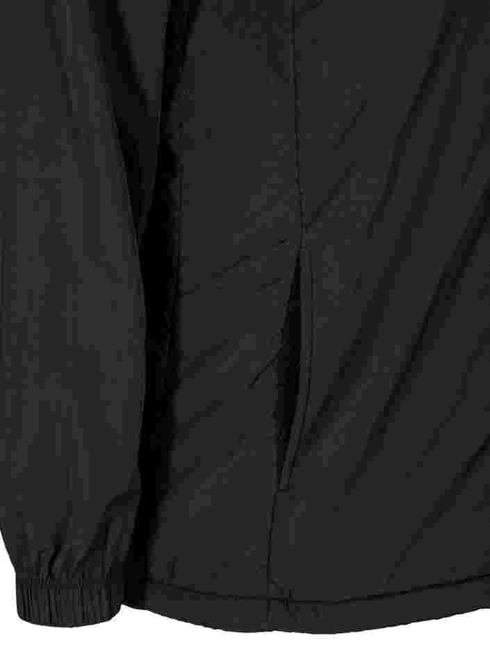Veste de sport peluche avec fermeture éclair, Black, Packshot image number 3