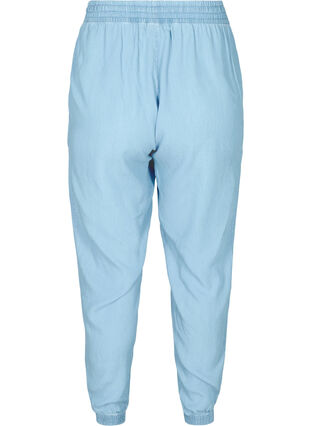 Pantalon ample en lyocell, Light blue denim, Packshot image number 1