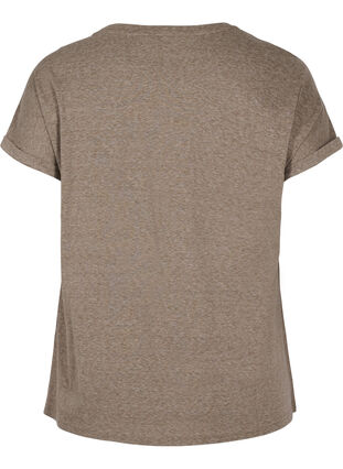 T-shirt chiné en coton, Falcon Melange, Packshot image number 1
