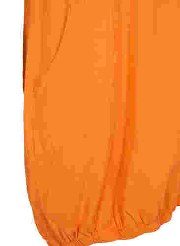 Katoenen jurk met korte mouwen, Orange Tiger, Packshot image number 3