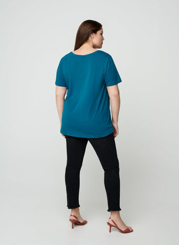 T-shirt basique, Blue Coral, Model image number 1