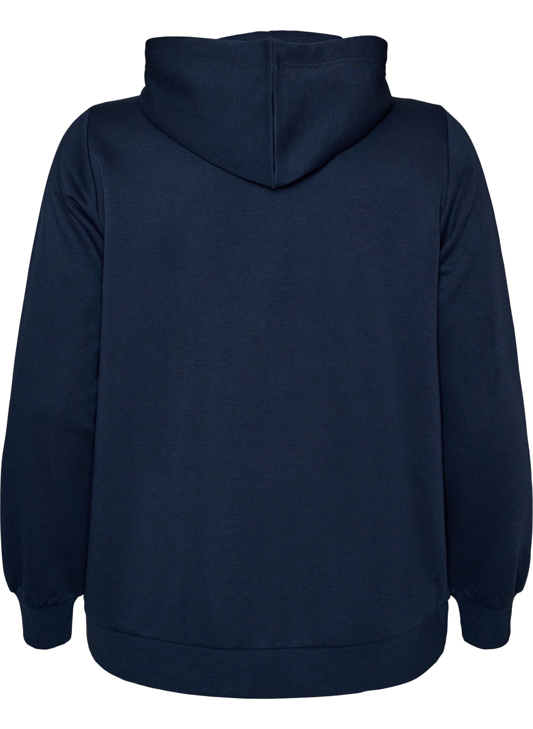ZizziSweat &agrave; capuche zipp&eacute; avec poches, Bleu, Packshot image number 1