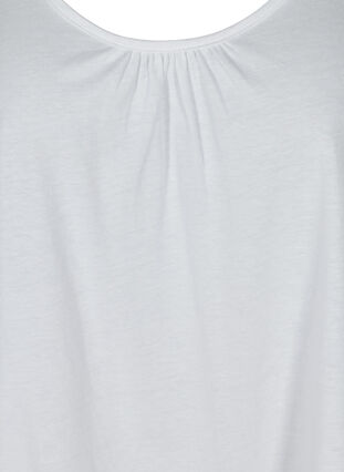 Haut col rond et forme trapèze , Bright White, Packshot image number 2