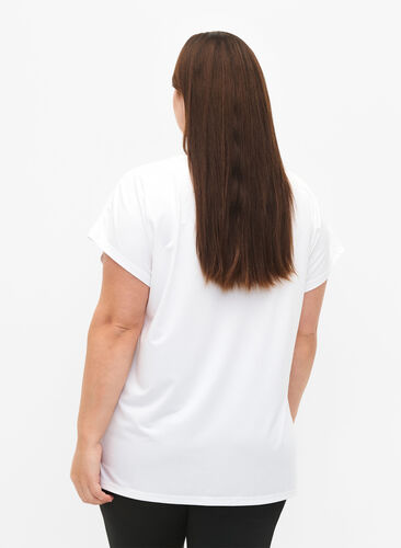 T-shirt d'entraînement à manches courtes, Bright White, Model image number 1