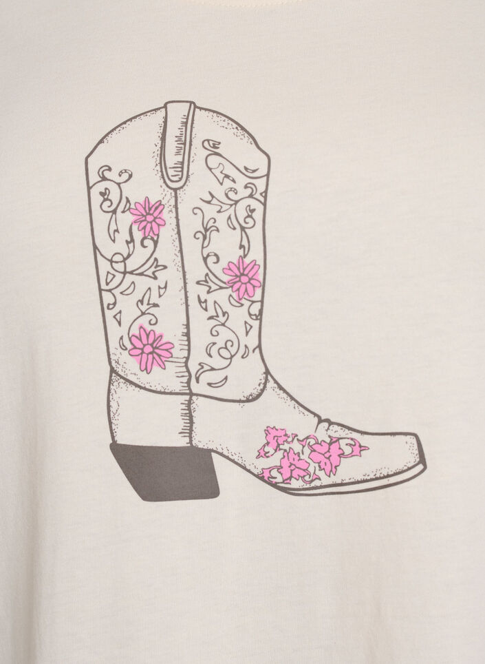 FLASH - T-shirt met print, Vanille, Packshot image number 2