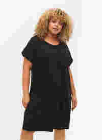 Robe en coton à manches courtes (2-pack), Black/Black, Model