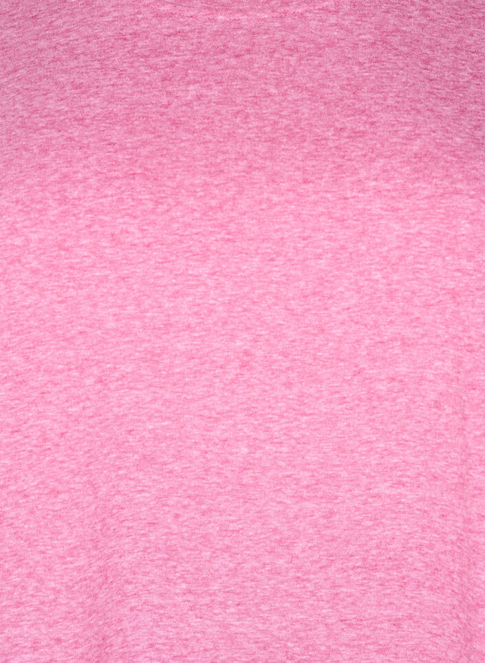 T-shirt m&eacute;lang&eacute; &agrave; manches courtes, Rose, Packshot image number 2