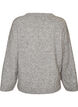 Blouse ample tricot&eacute;e en alpaga et laine, Gris, Packshot image number 1