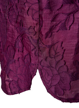 Lange jacquard shirt, Dark Purple, Packshot image number 3
