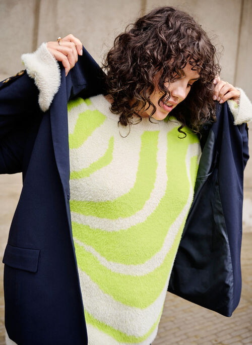 Blouse tricotée douce avec motif, Tender Shoots Comb, Image