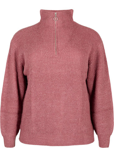 FLASH - Pull en tricot avec col haut et fermeture éclair, Renaissance R. Mel., Packshot image number 0