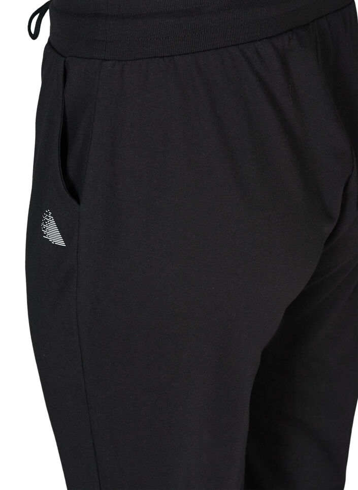 Pantalon de sport ample avec des poches, Noir, Packshot image number 3