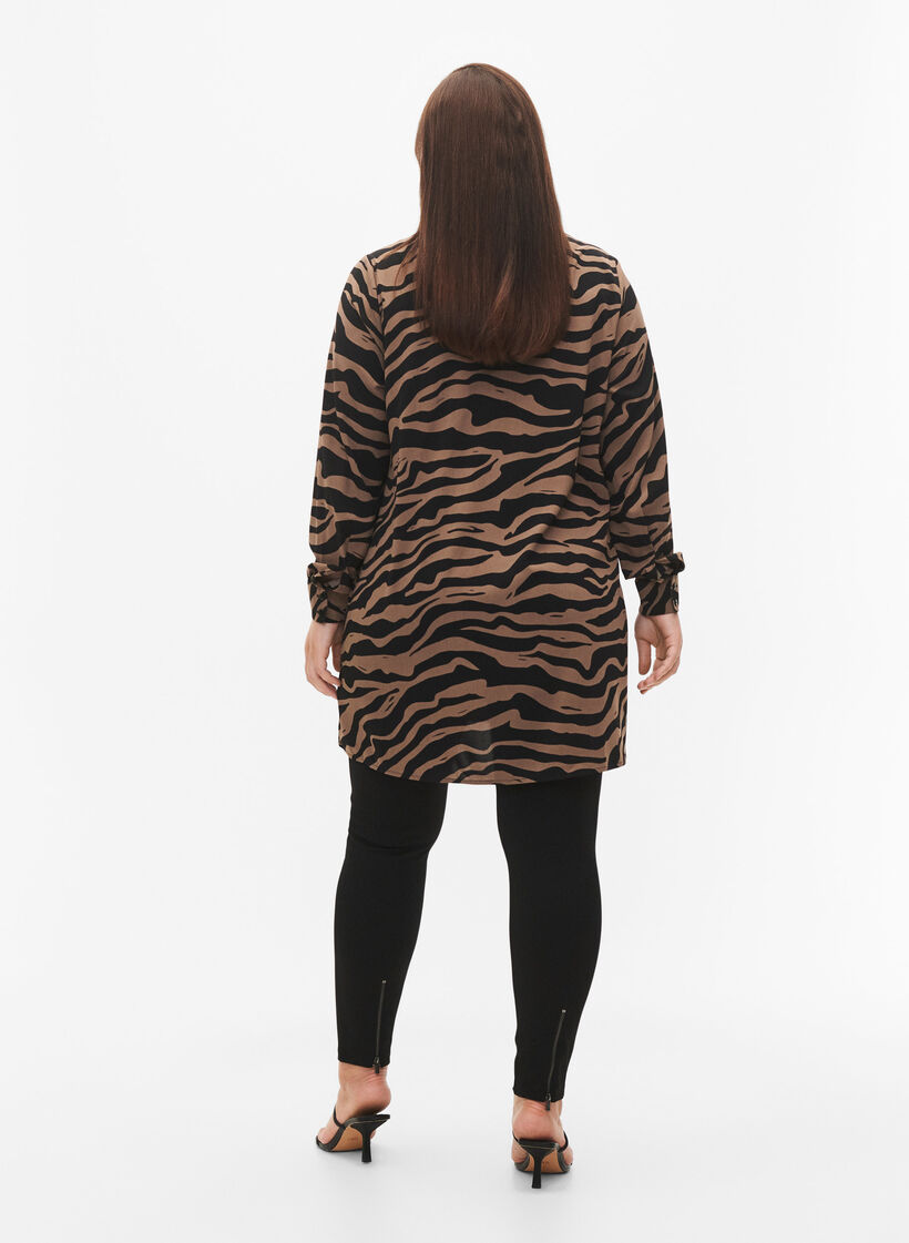 Leggings à fermeture Éclair, Black, Model image number 1