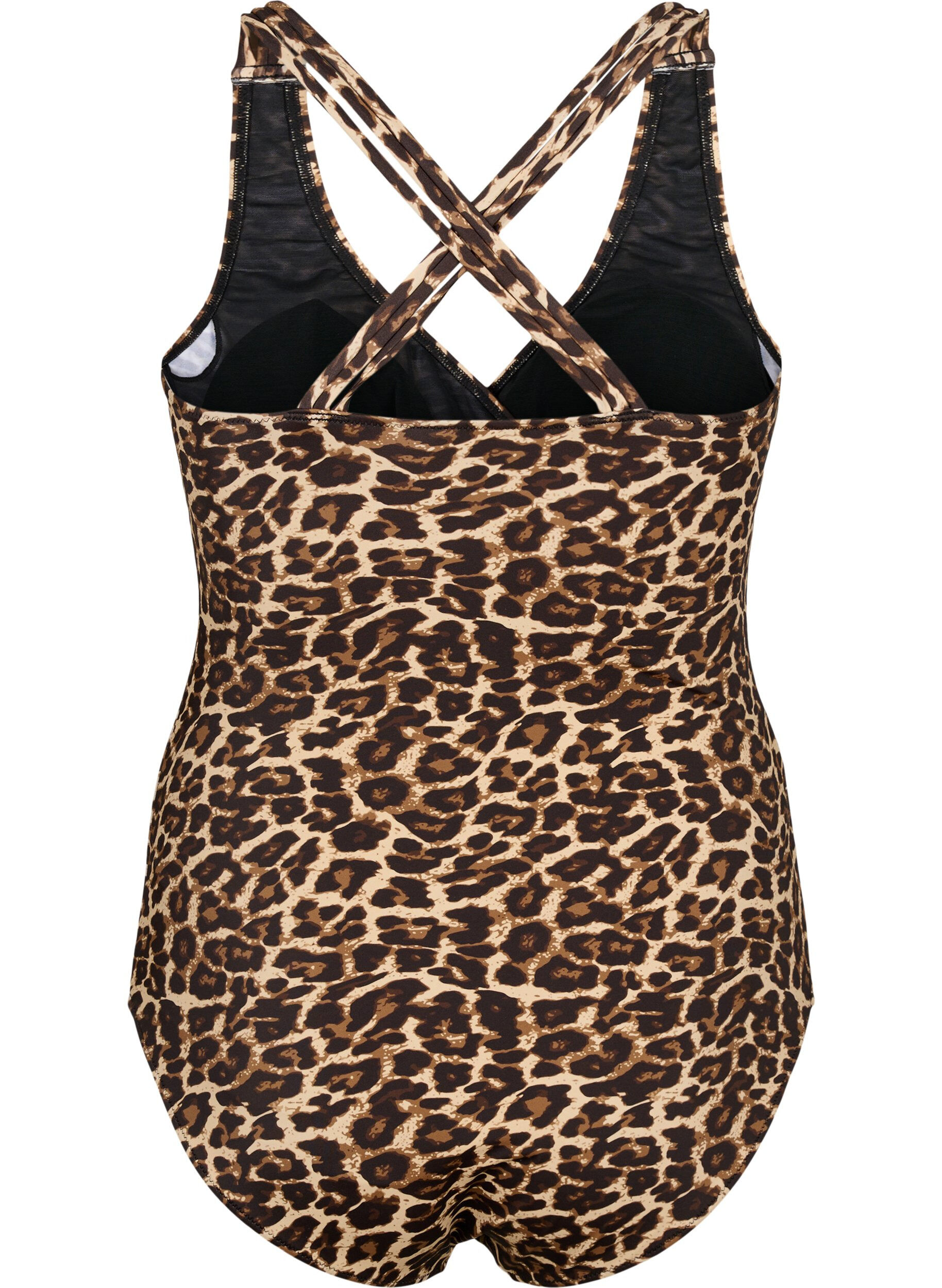 ZizziBadpak met gekruiste rug en uitneembare inzetstukken, Leopard Print, Packshot image number 1