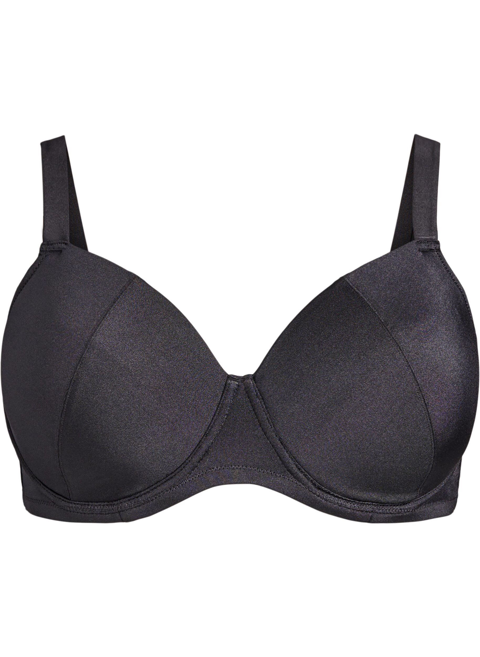 ZizziBeugel bikini top met hoge ondersteuning, Zwart, Packshot image number 0