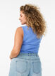 Rib top met vierkante halslijn, Paars, Model image number 2