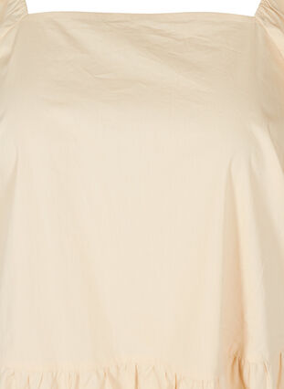 Katoenen jurk met a-lijn en ballonmouwen, Pink Tint, Packshot image number 2